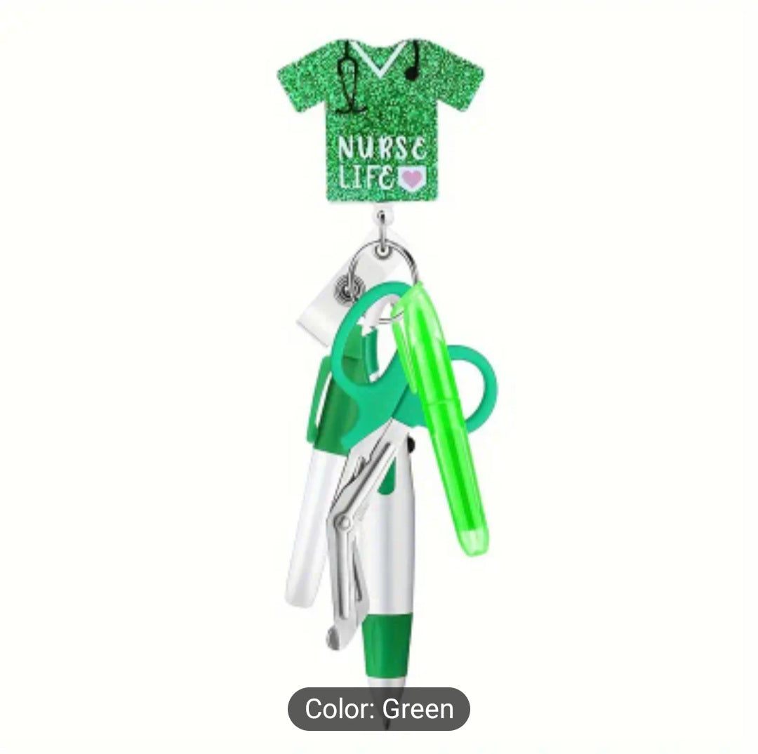 Nurse Life Utility Badge Reel